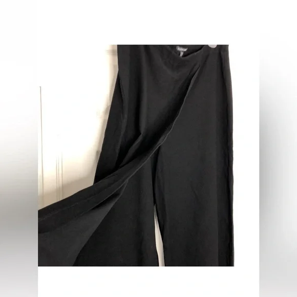Eileen Fisher Cropped Crossover Wide Leg Pants - Picture 2 of 12